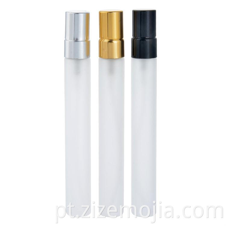Spray de frascos de perfume de vidro de óleo essencial de bolso fino de 10ml